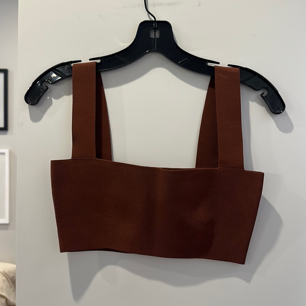 VB BODY brown crop top